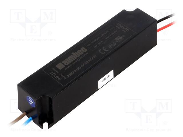 Power supply: switched-mode; LED; 18W; 24÷36VDC; 0.5A; 90÷264VAC