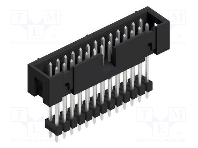 Connector: pin strips; pin header; male; PIN: 26; 2.54mm; THT; 2x13