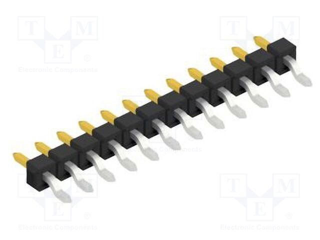 Connector: pin strips; pin header; male; PIN: 12; 2.54mm; SMT; 1x12