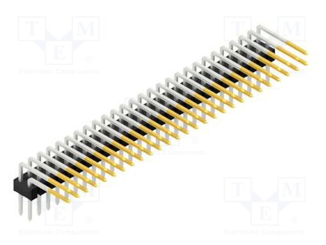 Connector: pin strips; pin header; male; PIN: 54; 2.54mm; THT; 2x27