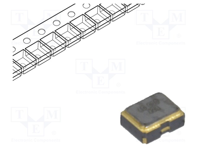 Resonator: quartz; 60MHz; 15pF; SMD; Body dim: 2x1.6x0.8mm; 10ms