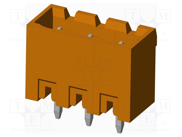 Connector: pluggable terminal block; socket; male; on PCBs
