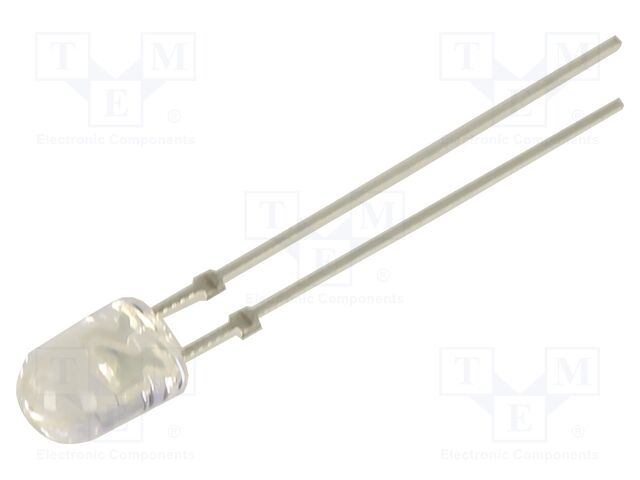 LED; blue; oval; 5.1x4.3mm; 5500mcd; Front: convex; 3.1VDC; 20mA