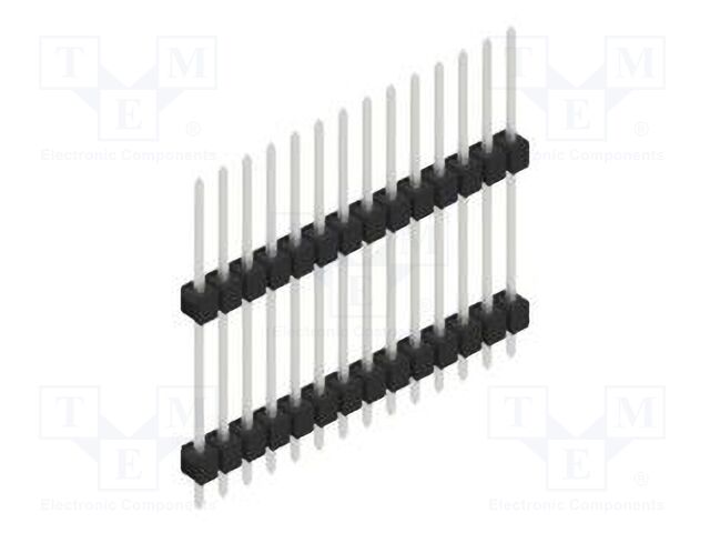 Connector: pin strips; pin header; male; PIN: 14; 2.54mm; THT; 1x14