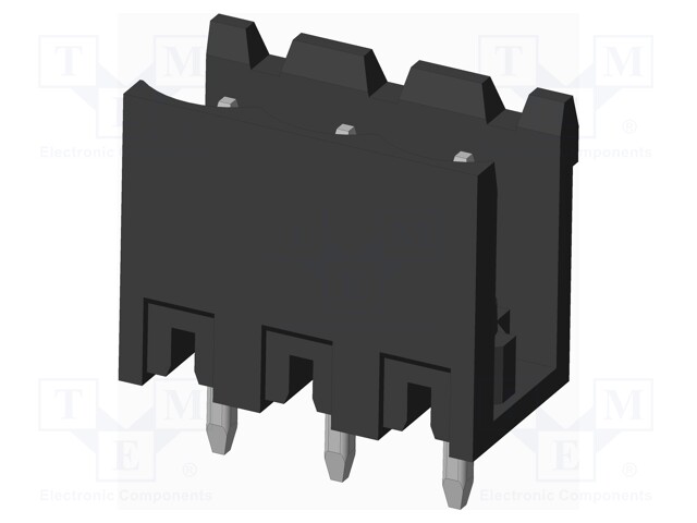 Connector: pluggable terminal block; socket; male; on PCBs
