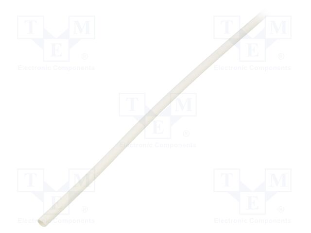 Heat shrink sleeve; glueless; 4: 1; 4mm; white; polyolefine
