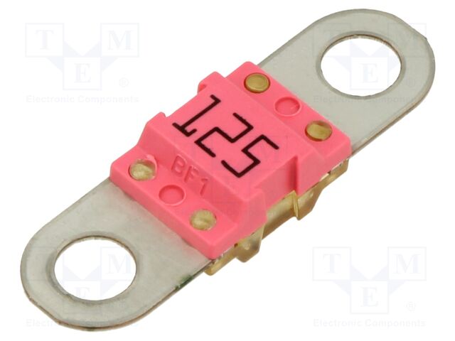 Fuse: fuse; 125A; 58VDC; medium time-lag; automotive; 41.6x12x8mm