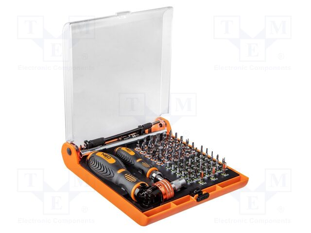 Kit: screwdriver bits; Kit: 1/4' bits,screwdriving grip; bag