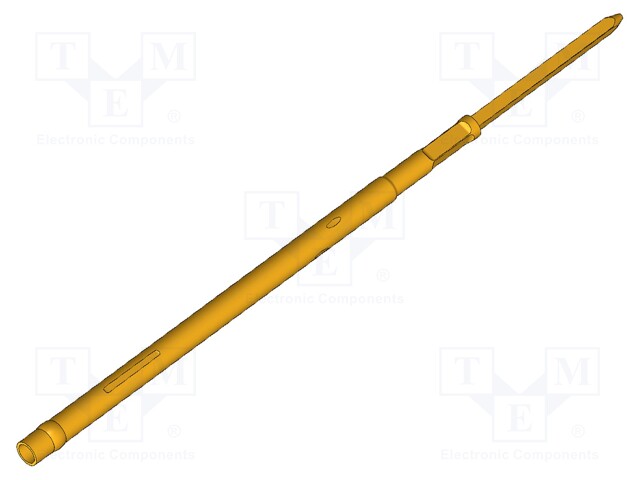 Test probe socket; Contact plating: gold-plated; KS-075; 40mm