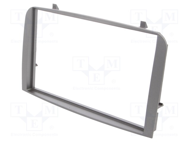 Radio mounting frame; Alfa Romeo; 2 DIN; silver