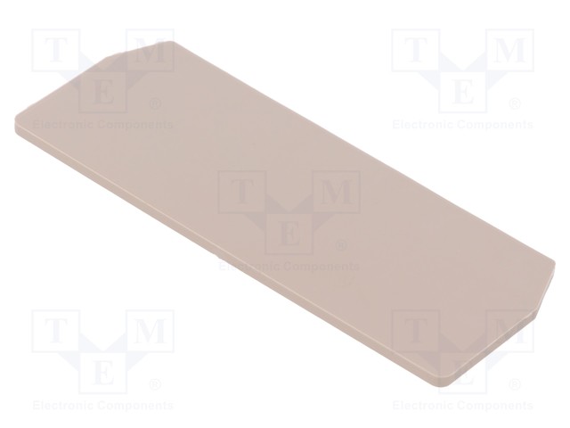 End/partition plate; Application: ZDU1.5/4AN; beige; wemid