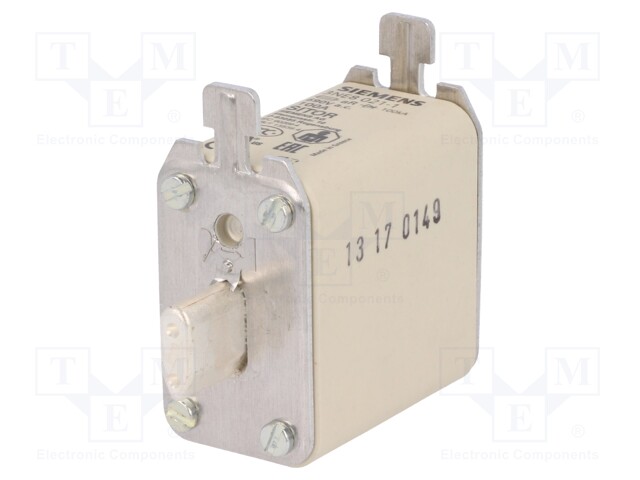 Fuse: fuse; aR; 100A; 690VAC; 440VDC; industrial; NH00; SENTRON
