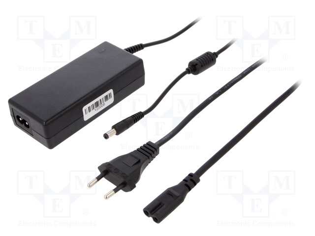 Power supply: switched-mode; 12VDC; 6A; Out: 5,5/2,1; 72W; 0÷40°C