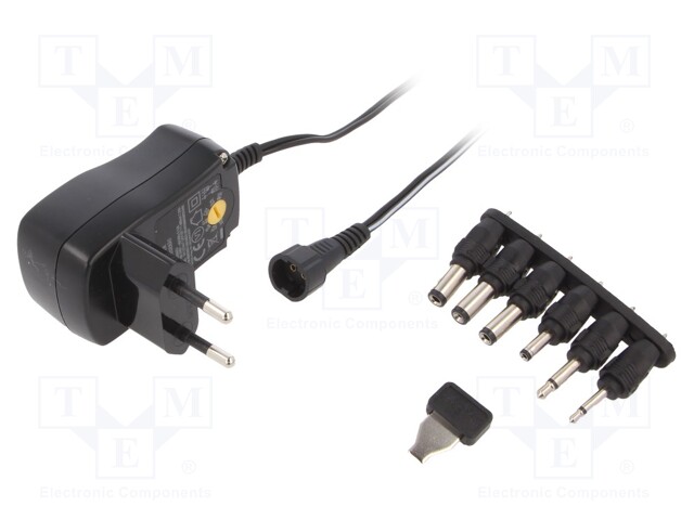Power supply: switched-mode; universal; 0.6A; Case: plug; Plug: EU