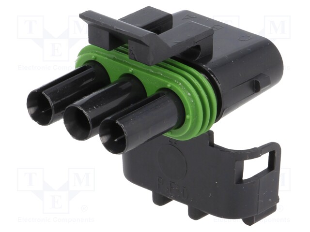 Connector: wire-wire; Weather Pack Tower; plug; female; PIN: 3