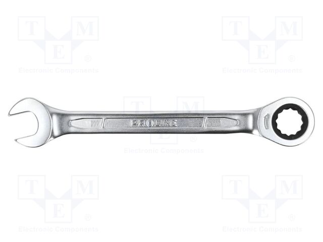 Wrench; rattle,combination spanner; 18mm; Overall len: 226mm