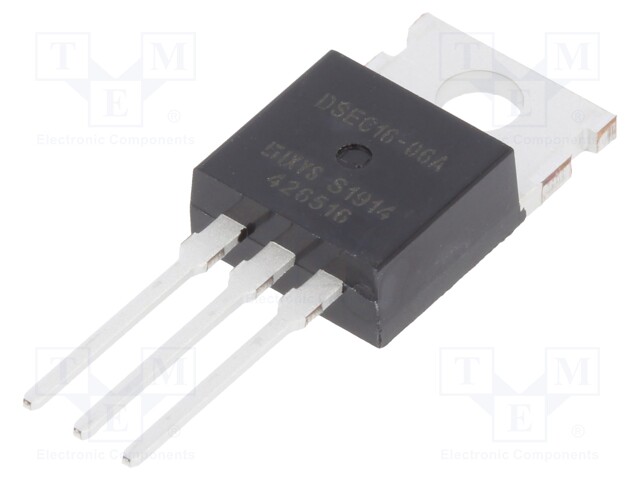 Diode: rectifying; THT; 600V; 2x10A; Package: tube; TO220AB; 30ns