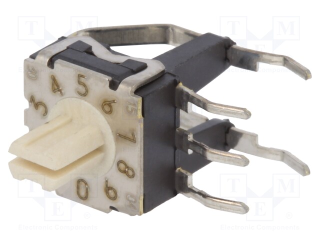 Encoding switch; HEX/BCD; Pos: 10; SMT; Rcont max: 100mΩ; 150pcs.