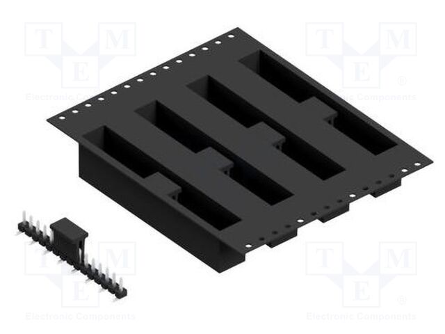 Connector: pin strips; pin header; male; PIN: 15; 2.54mm; SMT; 1x15