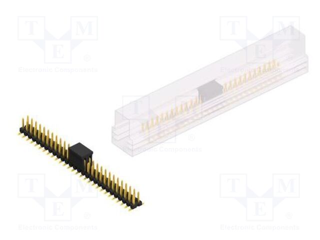 Connector: pin strips; pin header; male; PIN: 56; 2.54mm; SMT; 2x28