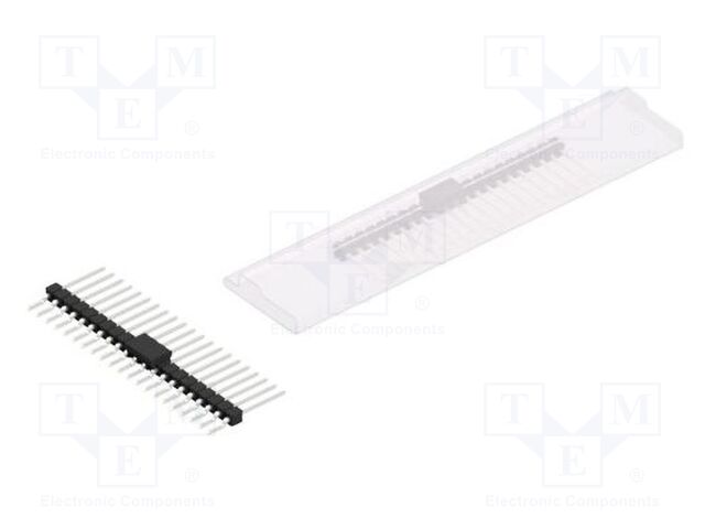Connector: pin strips; pin header; male; PIN: 21; 2.54mm; SMT; 1x21