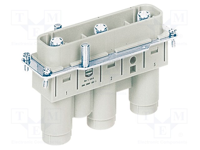 Han K 3/0 Pos. male Insert Screw Term.