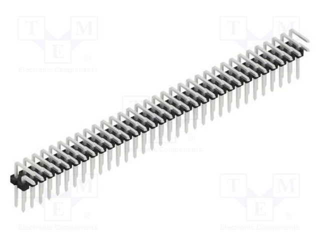 Connector: pin strips; pin header; male; PIN: 66; 2.54mm; THT; 2x33
