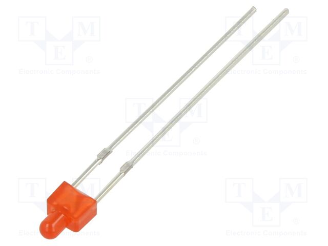 LED; red; 2mm; 68÷100mcd; 120°; Front: flat; 2.1÷2.6VDC; -30÷85°C