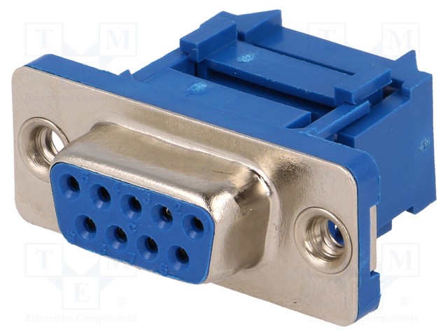 D-Sub; PIN: 9; plug; female; IDC; for ribbon cable; UNC4-40; 1.27mm