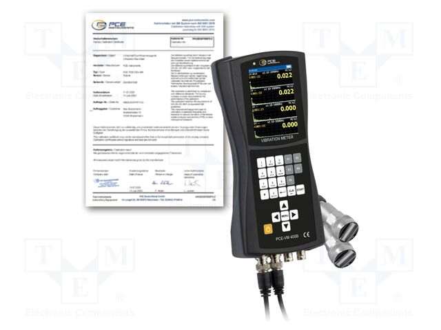 Vibrometer; Display: VGA; Ch: 4; Meas.accur: ±5%; Resol: 0,001m/s2
