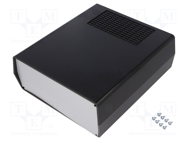 Enclosure: with panel; vented,PCB is fastened in guides; AUS