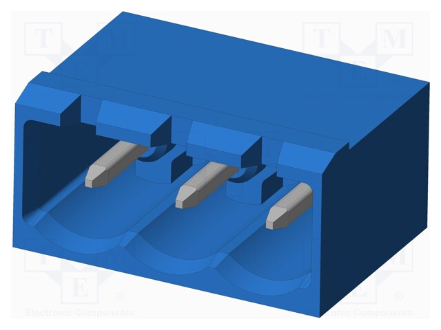 Connector: pluggable terminal block; socket; male; on PCBs