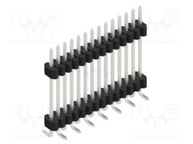 Connector: pin strips; pin header; male; PIN: 14; 1.27mm; SMT; 1x14