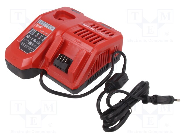 Charger: for rechargeable batteries; 12÷18VDC; Sockets: 2