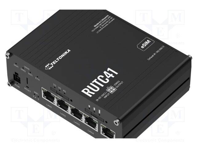 Module: router LTE; DDR4; 16MBFLASH,1GBRAM; 4G,LTE CAT4; IP30