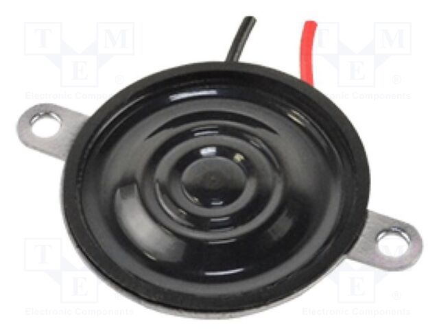 Loudspeaker; miniature; 500mW; 8Ω; Ø26x4.6mm; 6kHz; Ø: 26mm; PET