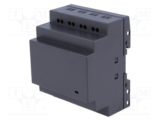 Enclosure: for DIN rail mounting; Y: 76mm; X: 92mm; Z: 60mm; black