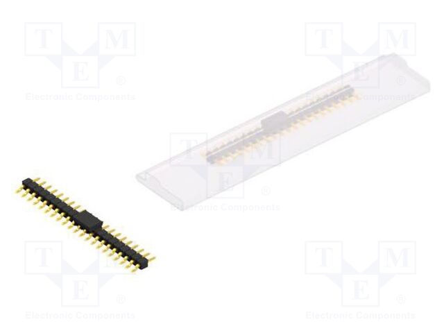 Connector: pin strips; pin header; male; PIN: 21; 2.54mm; SMT; 1x21