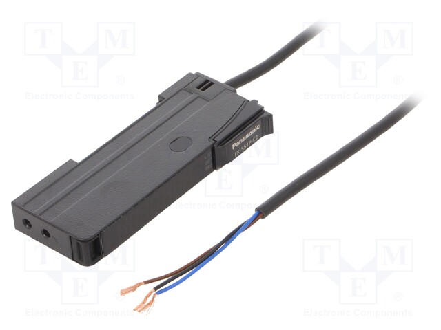 Sensor: optical fibre amplifier; PNP; IP40; Connection: lead 2m