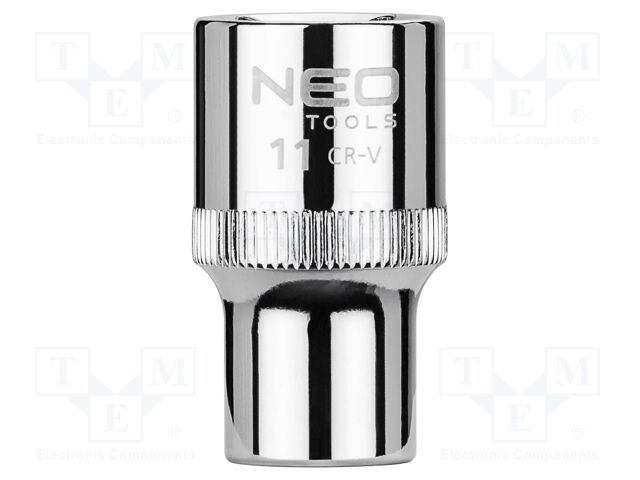 Socket; 6-angles,socket spanner; HEX 11mm; 1/2"