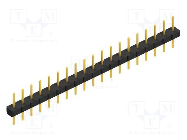 Connector: pin strips; pin header; male; PIN: 19; 2.54mm; THT; 1x19