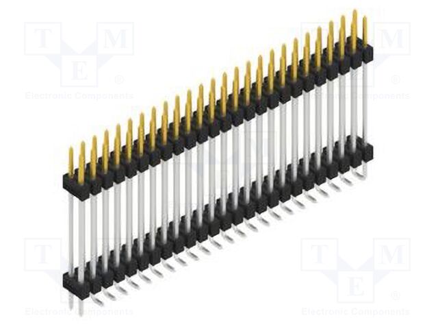 Connector: pin strips; pin header; male; PIN: 50; 2.54mm; SMT; 2x25