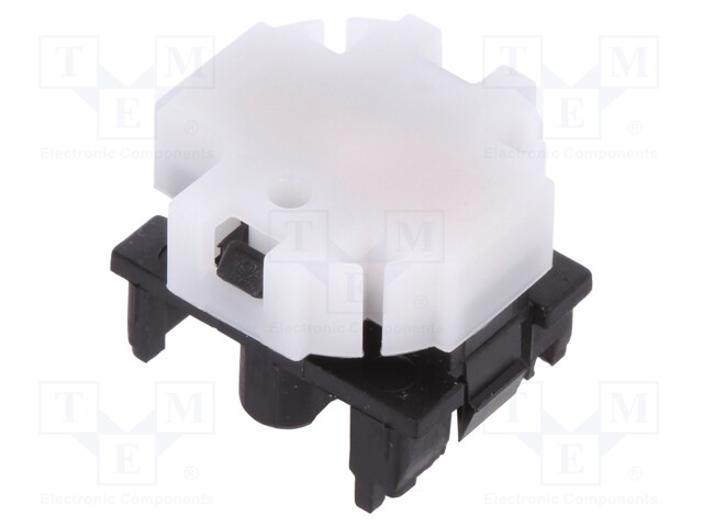 Switch: keypad; Pos: 2; SPST-NO; 0.1A/28VDC; white; Illumin: none