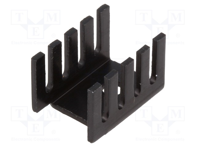 Heatsink: moulded; U; TO202,TO220; black; L: 19.05mm; W: 13.21mm