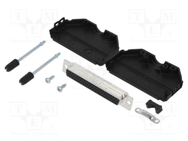 D-Sub HD; PIN: 62; female; unshielded; straight; soldering; UNC4-40