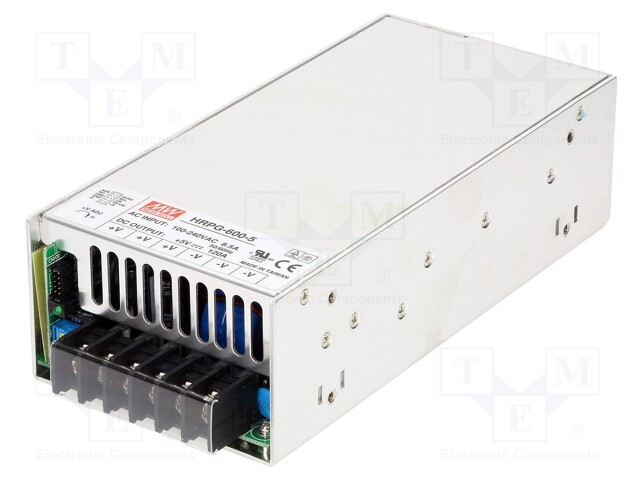 Power supply: switched-mode; modular; 600W; 5VDC; 218x105x63.5mm