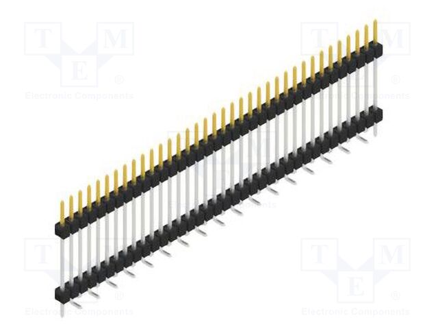 Connector: pin strips; pin header; male; PIN: 36; 2.54mm; SMT; 1x36