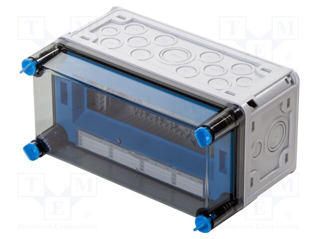 Enclosure: for modular components; IP65; light grey; Series: Mi