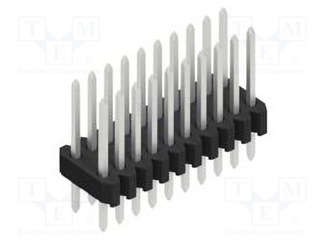 Connector: pin strips; pin header; male; PIN: 20; 1.27mm; THT; 2x10