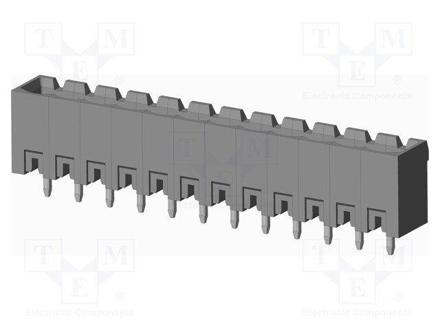 Connector: pluggable terminal block; socket; male; on PCBs
